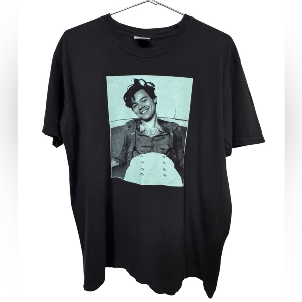 Harry Styles High End 2021 US Tour Black Graphic Men’s L T-Shirt MINTY